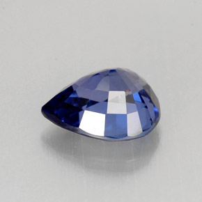 1,45 ctw natürlicher blauer Saphir, Birnenform, VS