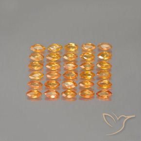 2.72 ct natürliche hellorange Saphir-Edelsteine, Marquise, VS
