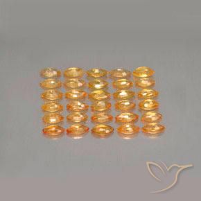 3.35 ct natürliche hellorange Saphir-Edelsteine, Marquise, VS
