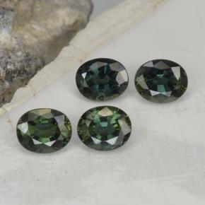 2,19 ct natürliche grüner Saphir-Edelsteine, Oval Schliff, VVS-VS