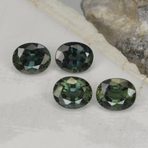 2,19 ct natürliche grüner Saphir-Edelsteine, Oval Schliff, VVS-VS