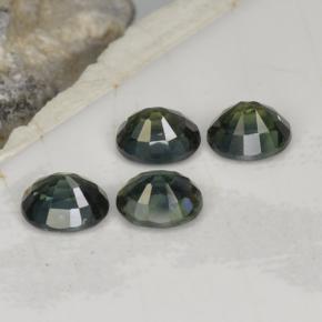 2,19 ct natürliche grüner Saphir-Edelsteine, Oval Schliff, VVS-VS