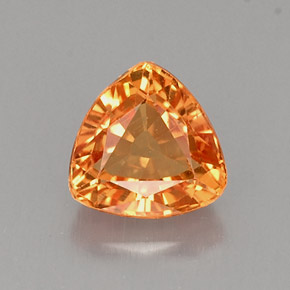 0,93 ctw natürlicher orangefarbener Saphir, Trillion, VVS-VS