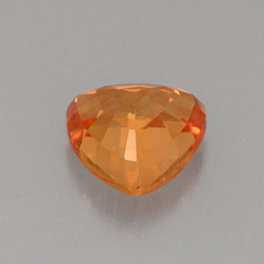 0,93 ctw natürlicher orangefarbener Saphir, Trillion, VVS-VS