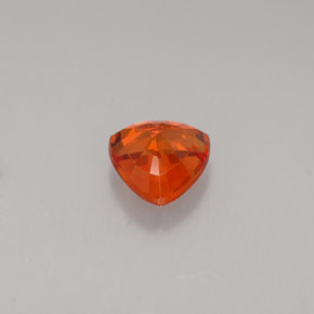 0,80 ctw natürlicher orangefarbener Saphir, Trillion, VVS-VS