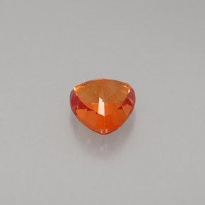 0,97 ctw natürlicher orangefarbener Saphir, Trillion, VS