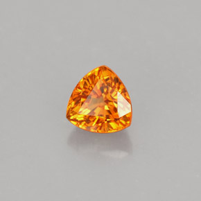 1,05 ctw natürlicher orangefarbener Saphir, Trillion, VVS-VS