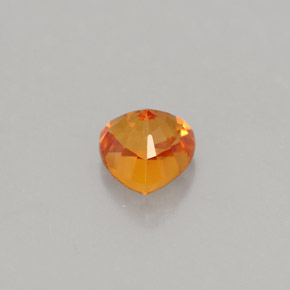 1,05 ctw natürlicher orangefarbener Saphir, Trillion, VVS-VS