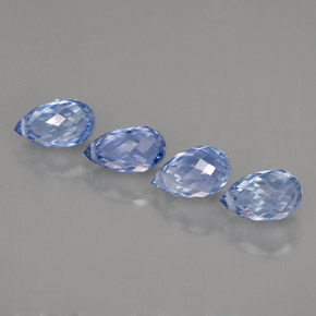  ct natürliche blauer Saphir-Edelsteine, Briolette, VVS
