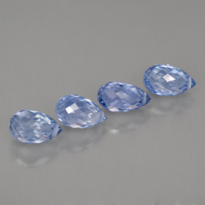  ct natürliche blauer Saphir-Edelsteine, Briolette, VVS