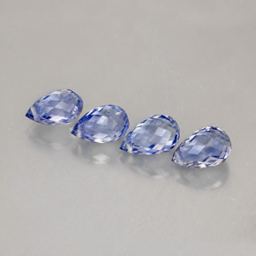  ct natürliche blauer Saphir-Edelsteine, Briolette, VVS-VS