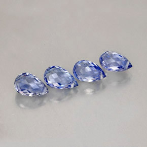  ct natürliche blauer Saphir-Edelsteine, Briolette, VVS-VS