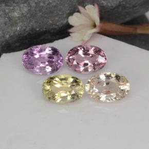 2,75 ct natürliche mehrfarbiger Saphir-Edelsteine, Oval Schliff, VVS-VS