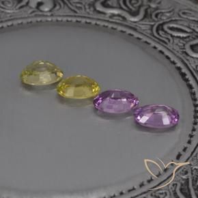 2,15 ct natürliche mehrfarbiger Saphir-Edelsteine, Oval Schliff, VVS-VS