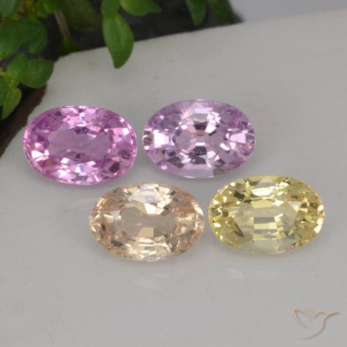 2,84 ct natürliche mehrfarbiger Saphir-Edelsteine, Oval Schliff, VVS-VS