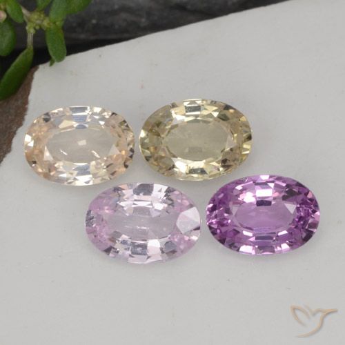 2,17 ct natürliche mehrfarbiger Saphir-Edelsteine, Oval Schliff, VVS-VS