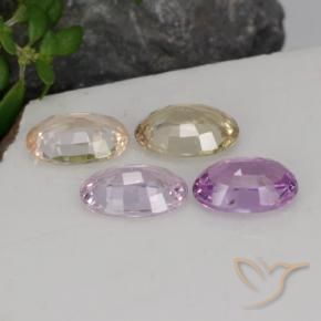 2,17 ct natürliche mehrfarbiger Saphir-Edelsteine, Oval Schliff, VVS-VS