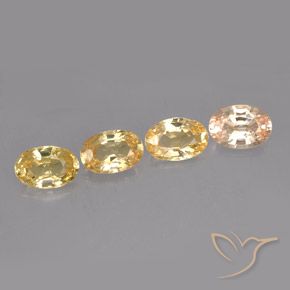 2,12 ct natürliche mehrfarbiger Saphir-Edelsteine, Oval Schliff, VVS-VS