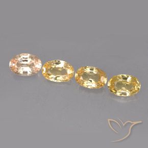 2,12 ct natürliche mehrfarbiger Saphir-Edelsteine, Oval Schliff, VVS-VS