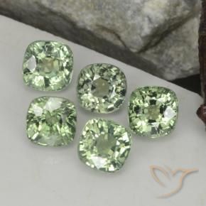 2,87 ct natürliche grüner Saphir-Edelsteine, Kissenschliff, VVS-VS