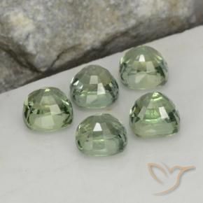 2,87 ct natürliche grüner Saphir-Edelsteine, Kissenschliff, VVS-VS