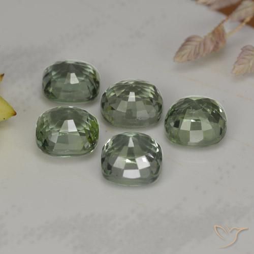 2,74 ct natürliche grüner Saphir-Edelsteine, Kissenschliff, VVS-VS