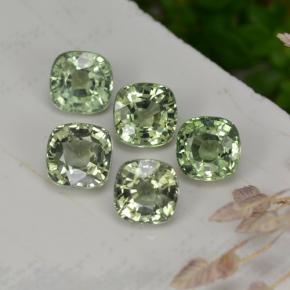 2,61 ct natürliche grüner Saphir-Edelsteine, Kissenschliff, VVS-VS