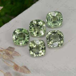 2,61 ct natürliche grüner Saphir-Edelsteine, Kissenschliff, VVS-VS