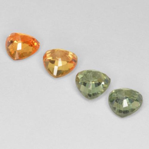 3,60 ct natürliche mehrfarbiger Saphir-Edelsteine, Trillion, VVS-VS