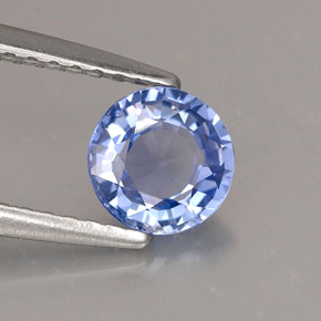 0,83 ctw natürlicher blauer Saphir, Rundschliff, VS