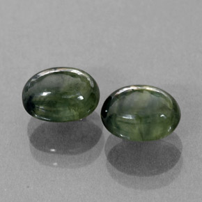  ct natürliche grüner Saphir-Edelsteine, Transparent, Transparent / Lichtdurchlässig