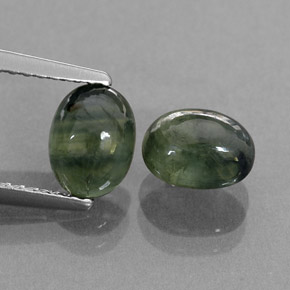  ct natürliche grüner Saphir-Edelsteine, Transparent, Transparent / Lichtdurchlässig
