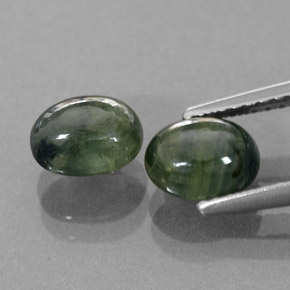  ct natürliche grüner Saphir-Edelsteine, Transparent, Transparent / Lichtdurchlässig
