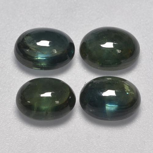 5,64 ct natürliche grüner Saphir-Edelsteine, Oval Schliff, Lichtdurchlässig