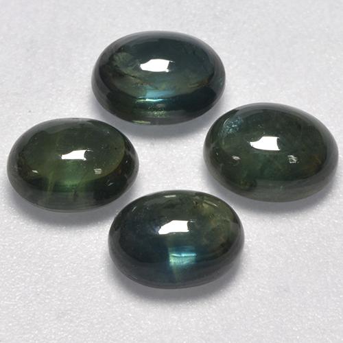 5,64 ct natürliche grüner Saphir-Edelsteine, Oval Schliff, Lichtdurchlässig