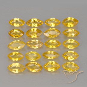 2,53 ct natürliche gelber Saphir-Edelsteine, Marquise, VVS-VS