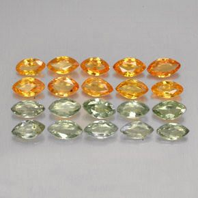  ct natürliche mehrfarbiger Saphir-Edelsteine, Marquise, VVS-VS