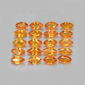  ct natürliche orangefarbener Saphir-Edelsteine, Marquise, VVS-VS