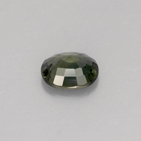 0,76 ctw natürlicher grüner Saphir, Oval Schliff, VS
