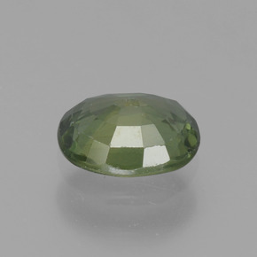 0,65 ctw natürlicher grüner Saphir, Oval Schliff, VVS-VS