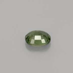 0,82 ctw natürlicher grüner Saphir, Oval Schliff, VS