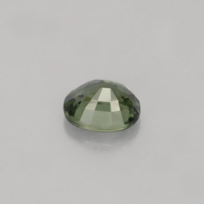 1,04 ctw natürlicher grüner Saphir, Oval Schliff, VS
