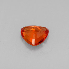 0,65 ctw natürlicher orangefarbener Saphir, Trillion, VVS-VS