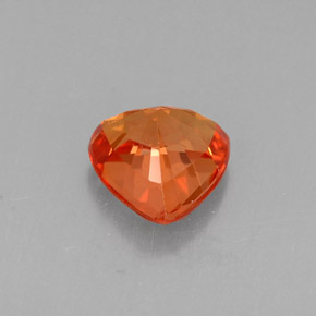 0,91 ctw natürlicher orangefarbener Saphir, Trillion, VVS-VS