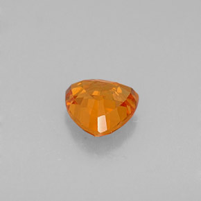 0,83 ctw natürlicher orangefarbener Saphir, Trillion, VVS-VS