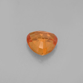 0,88 ctw natürlicher orangefarbener Saphir, Trillion, VVS-VS