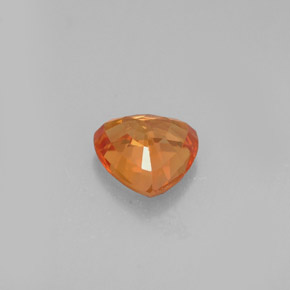 0,77 ctw natürlicher orangefarbener Saphir, Trillion, VVS-VS