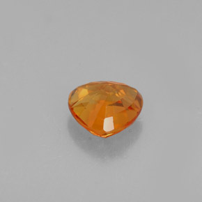 0,84 ctw natürlicher orangefarbener Saphir, Trillion, VVS-VS