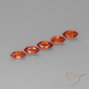 2.58ctw Natürlicher Mittelorange Saphir, Marquise, VVS-VS