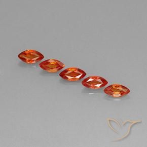 2.58 ct natürliche Mittelorange Saphir-Edelsteine, Marquise, VVS-VS